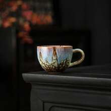 Cốc cà phê gốm sứ cao cấp nung lò, thích hợp cho Espresso, Latte Art và trà chiều kiểu Mỹ - Nhiều màu - Xem 18