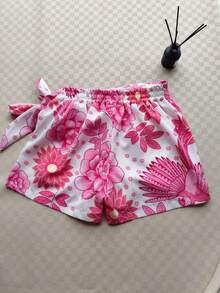 Women's Solid Color Shorts - Bird Red - View 2