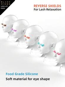 BLACKWINGS 1 Pair Reusable Eyelash Lift Kit, Includes Eyelash Perm Pad, Silicone Eyelash Lift Pads, Eyelash Curler, Applicator, Eyelash Lift Perm Solution - Multicolor - View 11