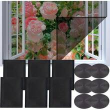 Red de mosquitos autoadhesiva para ventana, malla invisible anti-insectos, fácil de instalar, pantalla de ventana invisible que bloquea eficazmente los mosquitos y los insectos, protege el hogar de la invasión de mosquitos, adecuada para dormitorio y sala de estar. Red de mosquitos autoadhesiva para ventana, 130 x 150 cm. - Multicolor - Ver 2