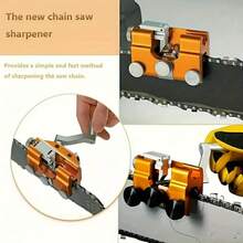 1 Portable Hand-Cranked Chainsaw Sharpener, Quick Chainsaw Sharpening Tool, Portable Chainsaw Sharpening Set, Suitable For Sharpening Accessories Of Various Chainsaws - Multicolor - View 8