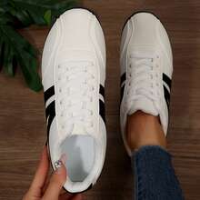 Outdoor Walking Travel Sport Women Sneakers Classic Retro Gum Sole Fashion Trainers Chunky Shoes Tennis Shoes Spring - 白色 - 查看 3
