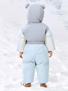 mini bala Waterproof Down Jacket, Boys Girls One-Piece Outerwear, Windproof & Warm