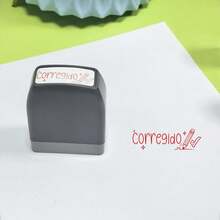 Spanish Teacher Grading Stamps - Expressions For Evaluating Learning Outcomes, Assignments, Etc. Classroom Grading, Homework Encouragement Stamps With Phrases Like "Passed", "Excellent", "Satisfactory", "Completed" And More In Red Ink - Gray-shell Small Spanish Correction Stamp - View 12