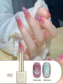 JIA SHANG RUI Jiashang Rui 12ML Dopamine Dual-Chromatic Cat Eye Gel Nail Polish, Includes Best-Selling Dual-Chromatic Pink & Blue Gel Nail Polish, 2025 New Versatile Shiny Nail Gel, Suitable For Nail Salons And DIY, A Gift For Girls - Multicolor - View 6