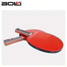 Boli Table Tennis Racket Set, 2 Paddles 4 Balls With Net Frame, Training & Entertainment, Beginner Home Racket, Horizontal Grip - Black - View 5