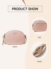 Michael Kors Jet Set Charm Small Monogram Camera Crossbody Bag Casual Shoulder Bag For Daily Parties - Pink 2 - View 4