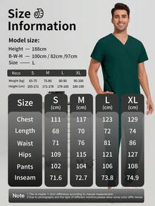 Operating Room Scrubs Uniforms Hospital Doctor Working Clothes Dental Clinic Nurse Surgery Suit Pet Grooming Veterinary Workwear - Dark Green - View 10