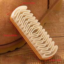 Escova Premium Para Com Bordas De Borracha Sem Acabamento - Limpeza E Higienização Eficientes, Ideal Para Botas Marrons E Forro, Cuidados Com Calçados | Design Ergonômico | Material Pp Durável. Escova Para E - Escova De Limpeza Profunda Para Calçados Com Cerdas Macias, Polimento Antirriscos, Ideal Para, Botas De Cano Curto, Bolsas, Carteiras, Cintos - Cuidados Com O (Não Restaura). - Multicolorido - Ver 3