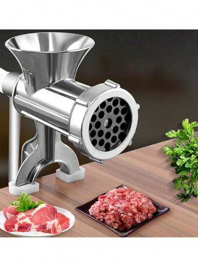 Picadora de carne molinillos de alimentos, manual de aleación de aluminio Máquina de salchichas de carne de aleación