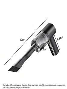 Cordless Vacuum Cleaner, High Power Mini Desktop Vacuum Cleaner, Car Vacuum Cleaner, Multi-Function Vacuum Cleaner - Black - View 2