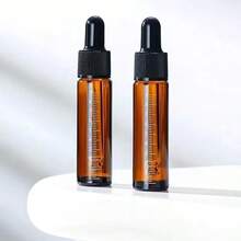 精油瓶套装：1/2/6 件装琥珀色滚珠滴管瓶 - 您的 DIY 入门套装，带电子秤，方便调配完美精油，便于携带