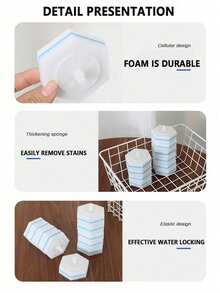 Toilet Cleaning Wand Refills, Counts Upgraded Material Disposable Toilet Cleaning Wand Heads BrushCompatible With Much Wands, Apartment Essentials, College DormEssentials - Multicolor - View 5