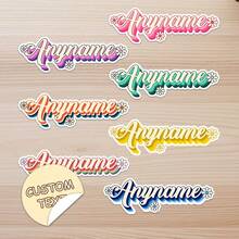 100/50/20/10/1 Pc Customized Name Personalized Stickers - Cartoon Font - Colorful And Variegated Personalized Laptop Stickers, Water Bottle Name Stickers - Suitable For Holiday Gifts, Daily Decorations, Notebook Stickers, Candy Baking Packaging Bag Decorations, School Supplies, Back To School, Multi-Functional, Ornamental, Reusable, Modern, Colorful, Cute, Vintage, Cartoon, Kawaii, Custom, Personalized, Unique, Customized, Workers, Clients, Students, For Business/Work/ Office, For School, Desert Fall Cozy