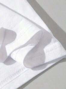 Women's T-Shirt, 100% Cotton, Casual, Workout, Gym, Fitness, Good Girl - 白色 - 查看 4