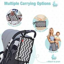 Portable Baby Changing Pad, Foldable Waterproof Diaper Changing Pad For Travel Baby Change Mat With Wipe-Pocket ...