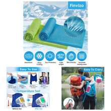 - Paquete de 4 toallas de enfriamiento para cuello: toalla fresca para entrenamiento para gimnasio deportivo, color negro 40x 12 pulgadas - Paquete de 4 luces de color - Ver 1