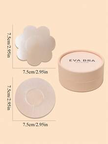 10/50/80 Pieces Of Gift-Boxed Convenient Nipple Covers, Seamless, Breathable Self-Adhesive, Convex-Proof, Invisible Bra, No Shoulder Straps, Self-Adhesive Bra, Women's Comfortable Underwear And Panty Accessories, Dresses, Pajamas, Wedding Gowns, Swimsuits, Evening Gowns, Sports Bra Accessories