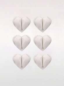 2pcs Heart-Shaped Cable Organizers, Data Line Holder, 3-Hole Fixed Line Clip, Phone Charging Cable Winders, Self-Adhesive Wire Organizers For Desk, Bedside, Wall, Car, And Office - Multicolor - View 12