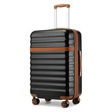 PP Hardshell Luggage 20 24 28 Inch Carry On Cabin Suitcase Expandable TSA Lock 360 Spinner Wheels Lightweight 3 Piece Set Check In Travel Holiday - Black - View 11