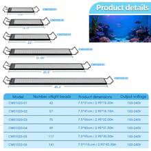 DDCAQIOUA Aquarium Accessories, Aquarium Lighting Made Of Aluminum Alloy, Adjustable Arm Length, Available In Various Sizes, Programmable Timer, Adjustable Brightness, Adjustable Color. Gives Your Aquarium Vibrant Colors, Suitable For Aquariums. - 查看 2