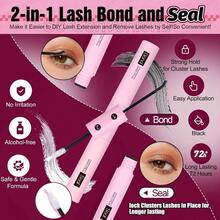 Individual Lashes 320pcs Lash Clusters 40D 9 - 16mm Mix Lash Extension D Curly Eyelash Clusters Eyelash Extension Wispy Cluster Lashes Self Application By 40D - 0.07D, 9 - 16mix - Bộ sản phẩm nối mi tự nhiên - Xem 5