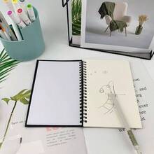Black Sketch Coil Notebooks, 2 - Pack, 120 Pages 60 Sheets Hardcover With 1150GSM Cardstock, 5x 5.1 Inches, 100GSM Paper - 黑色 - 查看 5