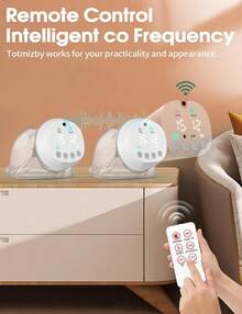 Pack Of 1 Electric Breast Pump, Portable With 3 Modes And 12 Levels, 5s Assembly, Memory Mode, LCD Display, Electric Breast Pump Portable With 19 Mm / 21 Mm Flange - 灰色 - 查看 3