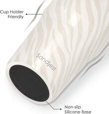 Pink Bow Stainless Steel Straw Lid Tumbler 30oz With Carry Handle For Women Girls, Insulated Travel Coffee Cup, Gift For Sports Outdoor Workout Christmas Birthday - 斑馬皮 - 查看 3