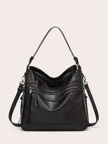 时尚百搭高品质单肩包 - 黑色 - 查看 1