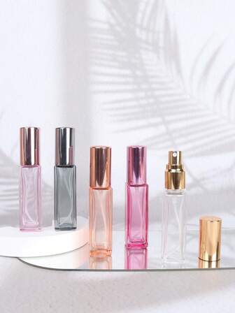 Travel Perfume Spray Bottle, 10ml Refillable Leak-Proof Portable Glass Atomizer, Fine Mist Dispenser For Fragrance Tryout & Scent Layering, Gym Vacation Essential, Pocket-Sized Toiletries Sample Kit(1pc)