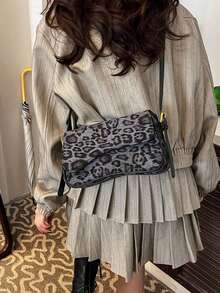 Damen Leopard Muster Mode vielseitige Umhängetasche