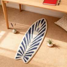 1 pieza Alfombra con forma de tabla de surf, decoración Y2K, alfombra suave antideslizante para sala de estar, dormitorio, entrada - Azul - Ver 7
