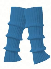 Women's Cozy Knee High Leg Warmers - Ribbed Thermal Design For Dance, Casual & Cold Weather