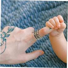 2 En 1 Anillo Piedra Del Zodíaco Cadena Chapada En Oro Collar Pulsera Mal De Ojo Anillos De Apilamiento De Oro os De Rosario Joyas Encantos o De Dedo Cobre Plateado - como se muestra-2 - Ver 8