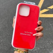 Velvety Silicone Case With Soft Touch And Premium Protection - Đỏ - Xem 1