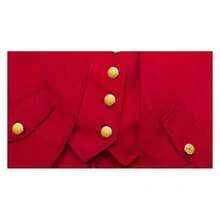 Men's Medieval Vintage Red Tailcoat, Renaissance Cosplay Tuxedo Men, Costumes Men Party & Masquerade Ball Gala,Father-Son Matching Outfits, Available In Teen Sizes,Tuxedo Men,Please Check Size Chart Before Purchasing. - 紅色 - 查看 2