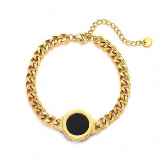 Stainless Steel Chain Bracelet With Butterfly & Multi-Elements