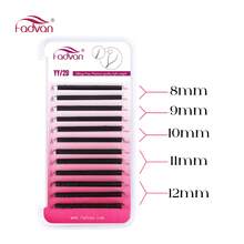FADVAN 12 Rows YY Shape 0.07 LR-Curl 8-12/8-14mm Mixed Hand Woven Premium Soft Light Natural Eyelashes Extension Supplies Makeup Mesh Net Cross Lash For Professional ,Lash Tech Supplies - Black - View 8