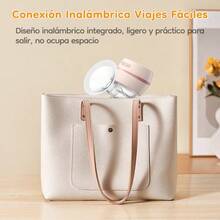 Extractor de leche eléctrico portátil con función de masaje/carga, cómodo y respetuoso con la piel, adecuado para la lactancia materna en interiores y exteriores, protección de la privacidad y lactancia materna. - Multicolor - Ver 9