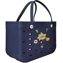 Large Capacity Breathable EVA Women's Beach Bag, Oversized Multi-Size Eva Handbag, Eva Tote Bag, Eva Shoulder Bag, Eva Basket Bag, EVA Beach Bag - Lightweight And Durable Solid Color Open Design, Large Waterproof And Sandproof Washable Sturdy Open Handbag, Suitable For Beach, Swimming Pool, Sports, Shopping, Picnic - Fashionable Holiday Accessories, Beach Bags, Festivals, Casual Outings, Holiday Gifts - Nhiều màu - Xem 20