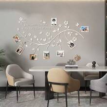 A Beautiful Set Of Hibiscus Flower Frame And Rattan Acrylic Mirror Decoration Stickers, Easy To Install According To The Template, Widely Used In Home Decoration With Multiple Colors To Choose From, Suitable For Decorating Walls Such As Living Rooms, Bedrooms, Bathrooms, Study Rooms, Farmhouses, Offices, Sofas, Background Walls, Shops, Etc! - Multicolor - View 10