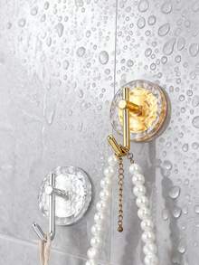 1 قطعة/3 قطع/5 قطع خطاف ذهبي/فضي، خطاف حمام، خطاف بدون ثقب، خطاف ديكوري للحمام، مناسب لمناشف، مناشف الاستحمام، كرات الاستحمام، قلائد، ساعات، يمكن استخدامه في الحمام، غرفة النوم، المكتب، غرفة المعيشة. - متعدد الألوان - مشاهدة 3