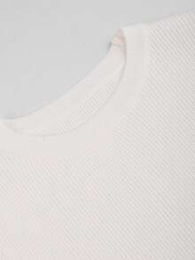 Pulls femme à col rond en tricot, manches longues, côtelés, ajustés, tops de base décontractés chic, légers, coupe slim pour l'automne/l'hiver, Noël, Thanksgiving