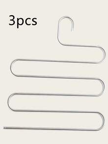 不锈钢裤架 – S 型，防滑，不留痕迹，多层收纳架，适用于衣柜收纳，尤其适合牛仔裤和休闲裤，节省空间，打造整洁的衣橱。衣物收纳架，衣架，可折叠裤架，多层牛仔裤收纳架，衣架，家居装饰，衣物收纳架 - 彩色 - 查看 11