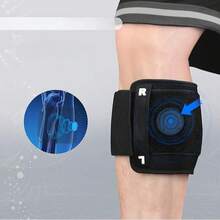 Nuevo accesorio deportivo y de acondicionamiento físico para el comercio transfronterizo, manguito de protección de pierna ajustable para correr y hacer ejercicio con absorción de impactos y alivio de la presión, equipo de protección deportiva - Multicolor - Ver 8