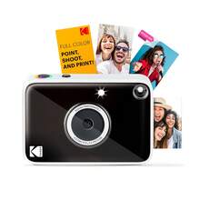 KODAK Printomatic+ Instant Print Digital Camera 10MP Portable Camera With Interactive RGB LED Status Indicator, Prints Full-Color Photos On Zink 2x3" Sticky-Backed Photo Paper - Easy & Fun - Black - View 1