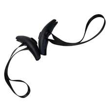 1 par de manijas de dominadas para gimnasio, agarre de goma, manijas de máquina de Cable de alta resistencia, equipo de gimnasio para levantamiento de pesas - Negro - Ver 3