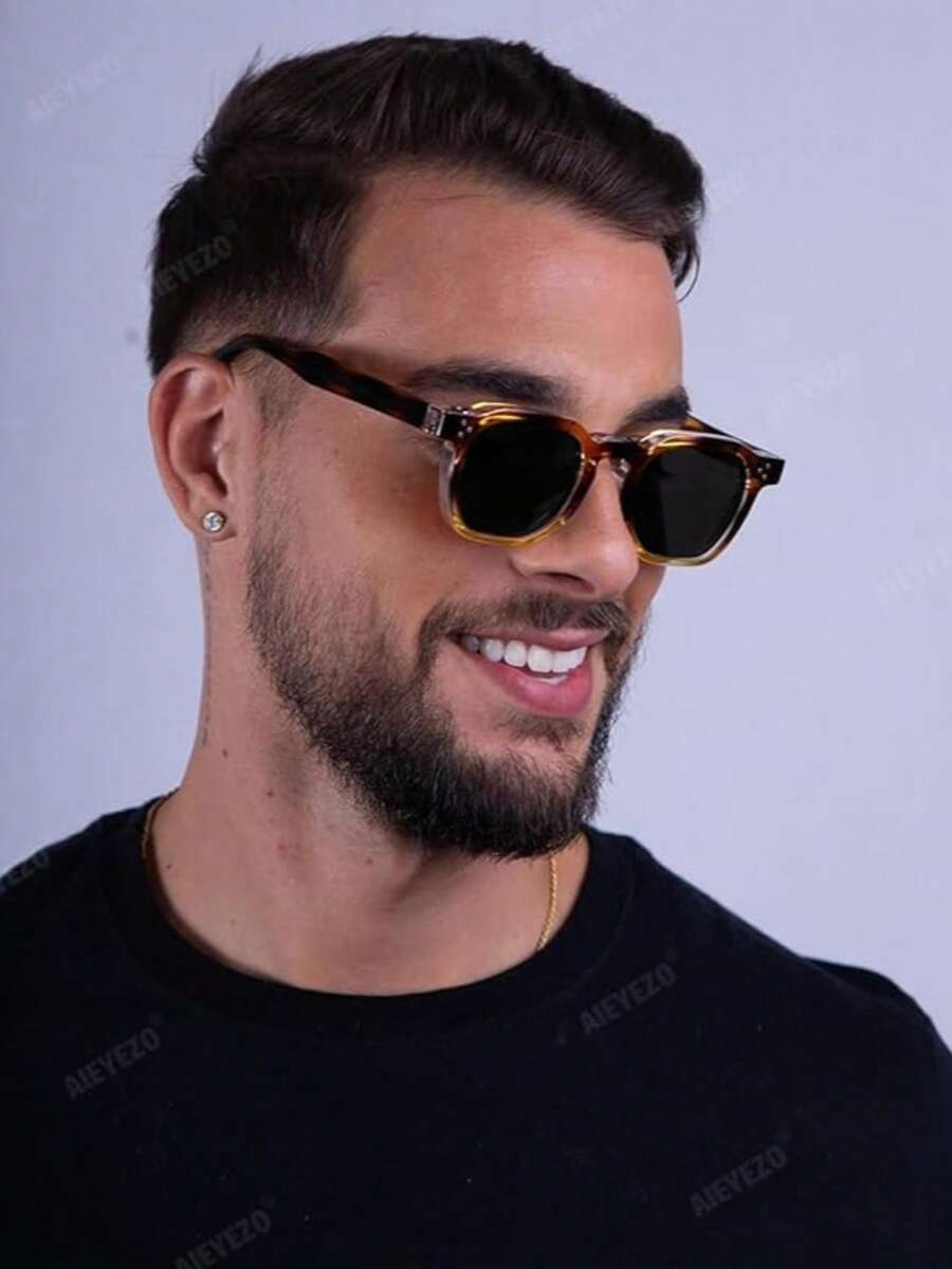 Retro Sunglasses, Unisex, Thick Square Frame, Modern Retro Style. - Nhiều màu - Xem 1