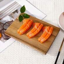 Japanese Solid Wood High Foot Serving Tray, Same As Sushi Restaurant, Luxury Wooden Tableware, Restaurant Plating Tool, Food Photography Prop - Yellow - View 7